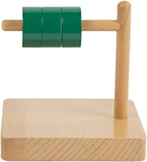 Discs on Horizontal Dowel Montessori Toys for 12-18 Months Baby Adena fracture Montessori 