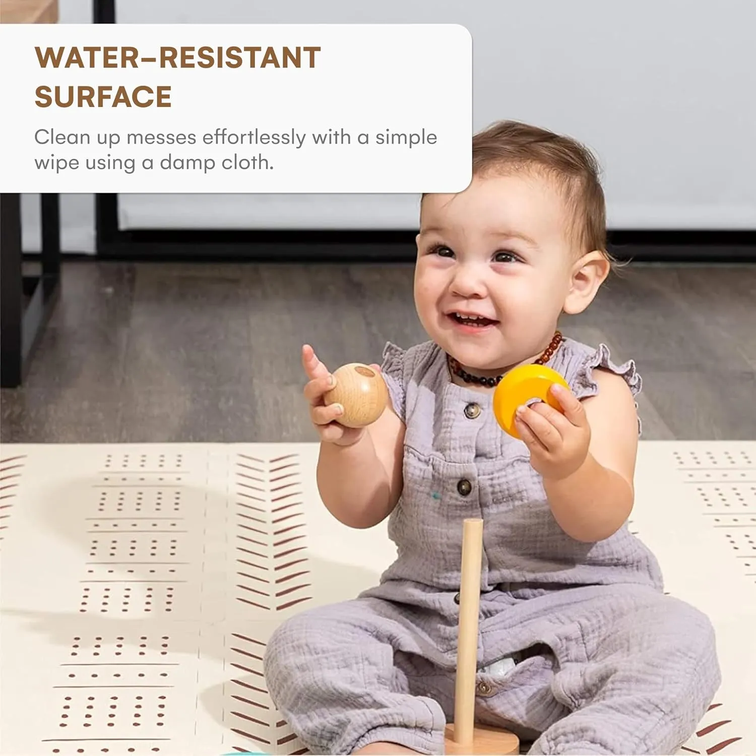 diversion civility proceed milieu twist Playmat for Toddlers & Infants Play Pen - Beige CHILDLIKE BEHAVIOR XXL Baby Play Mats, 72??x72?? Puzzle with 9 Foam Tiles, Crawling Mat with Interlocking Tiles, 24??x24?? Puzzle Mat Pieces, Neutral 