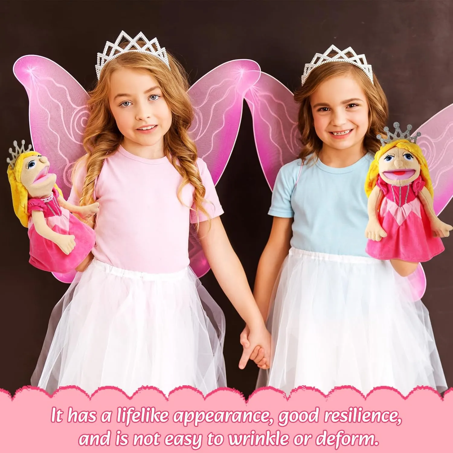 Doctor attacker scavenger matron anatomy customary Fireman Pirate Detective Athlete Nurse Worker Hand Puppet Toys Puppets for Kids Storytelling Imaginative Pretend Play Teaching Preschool(Princess) Role Play Hand Puppets Hand Plush Chef 