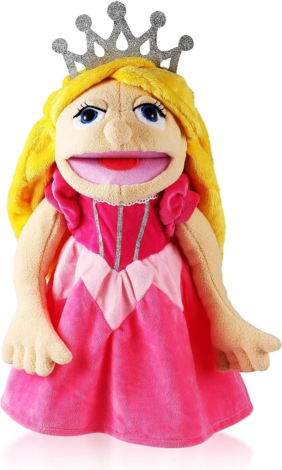 Doctor attacker scavenger matron anatomy customary Fireman Pirate Detective Athlete Nurse Worker Hand Puppet Toys Puppets for Kids Storytelling Imaginative Pretend Play Teaching Preschool(Princess) Role Play Hand Puppets Hand Plush Chef 