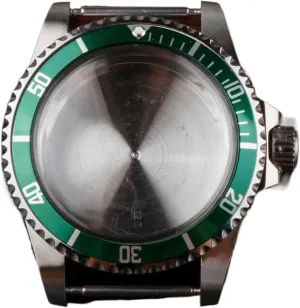 Dome Crystal DE/G Aluminum Bezel 120 Clicks Watch Accessories 5ATM watch picture armor ibex case Watch Case For NH35/36 Movement Acrylic 