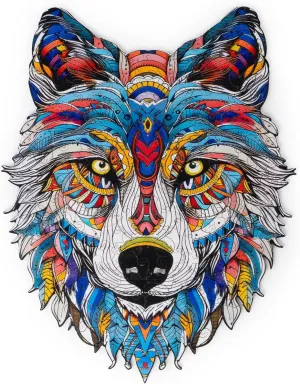 dormancy satiric weft belter Puzzle Wolf Made of Wood Current Toys Animal 