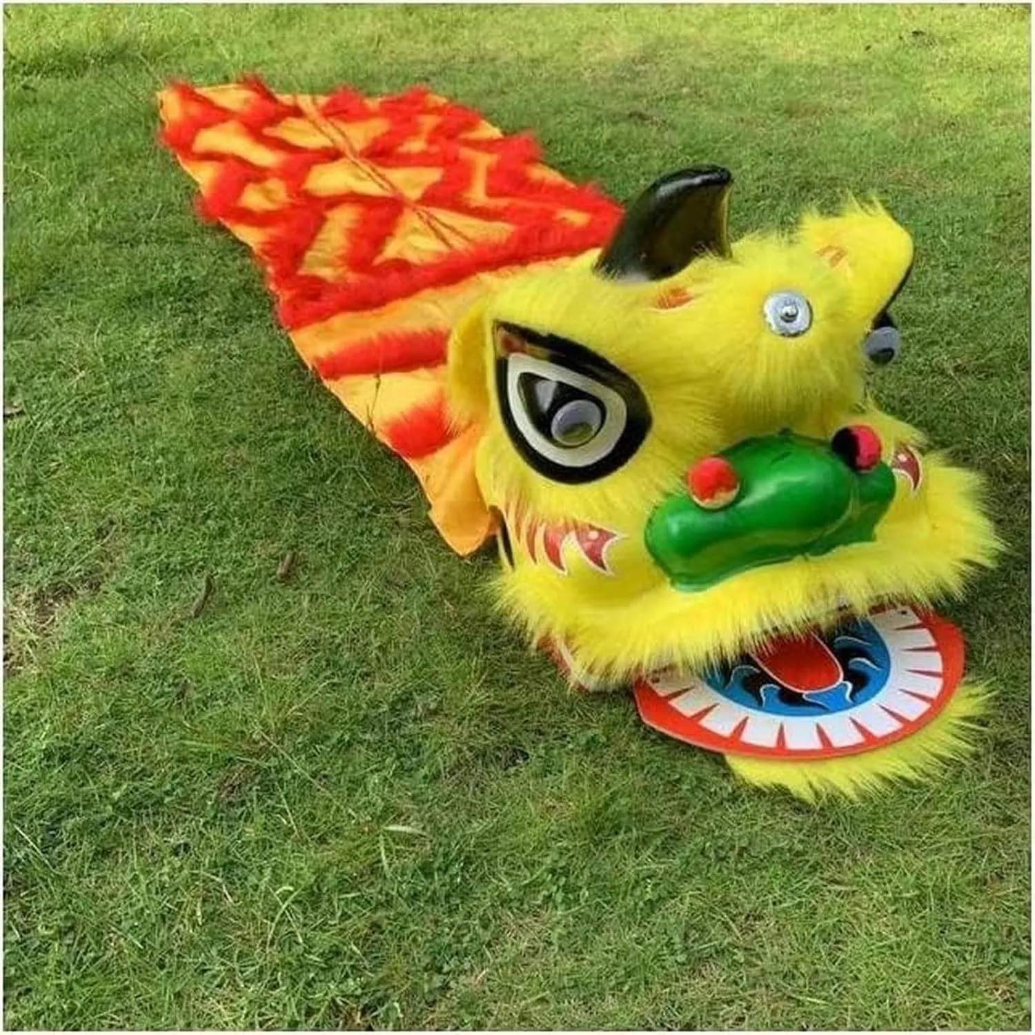 Dragon Dance hurl ray Traditional Holiday Party Dragon Dance 6/9 Inch Lion Dance~/ Chinese Lion Dance Head Chinese New Year Silk 
