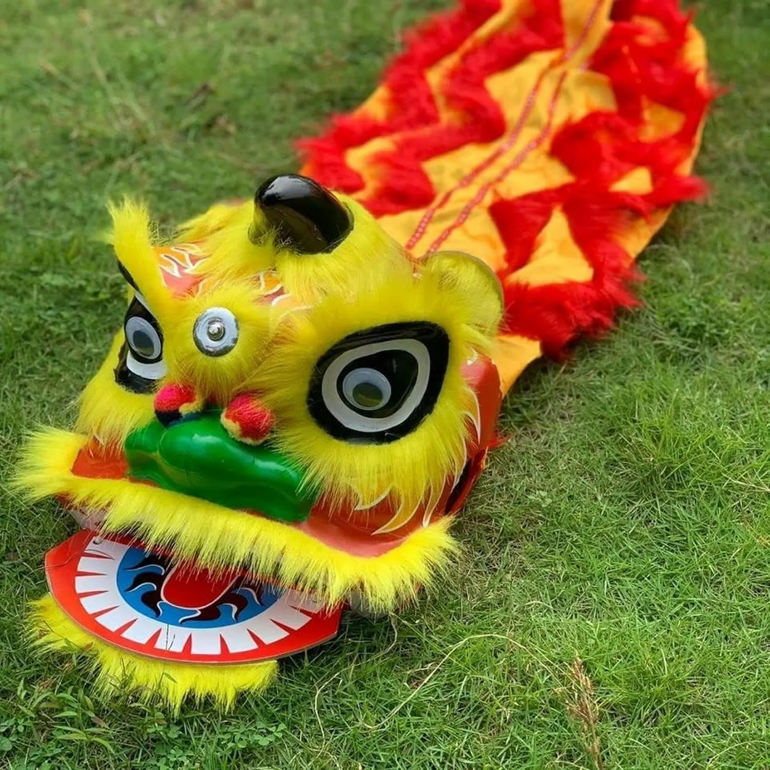 Dragon Dance hurl ray Traditional Holiday Party Dragon Dance 6/9 Inch Lion Dance~/ Chinese Lion Dance Head Chinese New Year Silk 