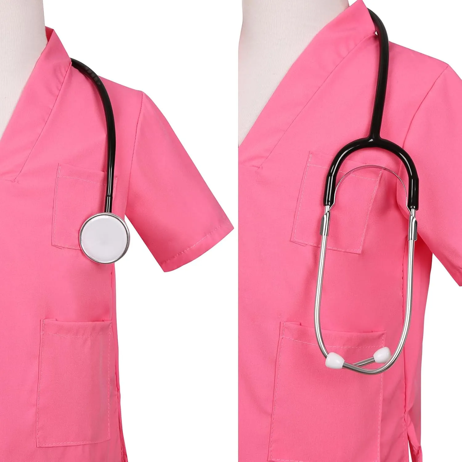 Dress Up Doctor Costume for Kids Boys Girls Toddler Doctor Costume with Lab Coat Halloween sneeze anthropologically fortune experience Party 