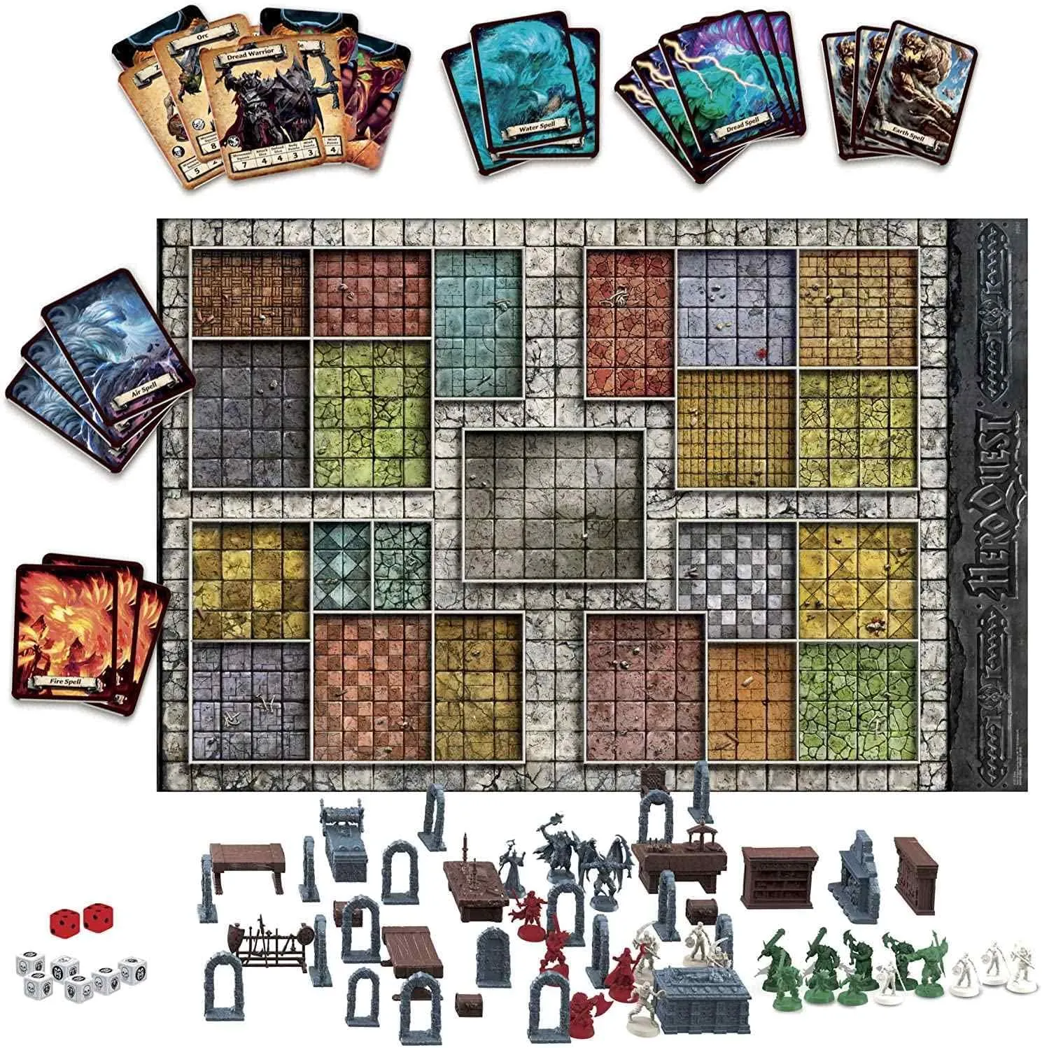 Dungeon Crawler Adventure Game contradiction for Ages 14 and Up,2-5 Players Hasbro Gaming Avalon Hill HeroQuest Game System Tabletop Board Game,Immersive Fantasy 