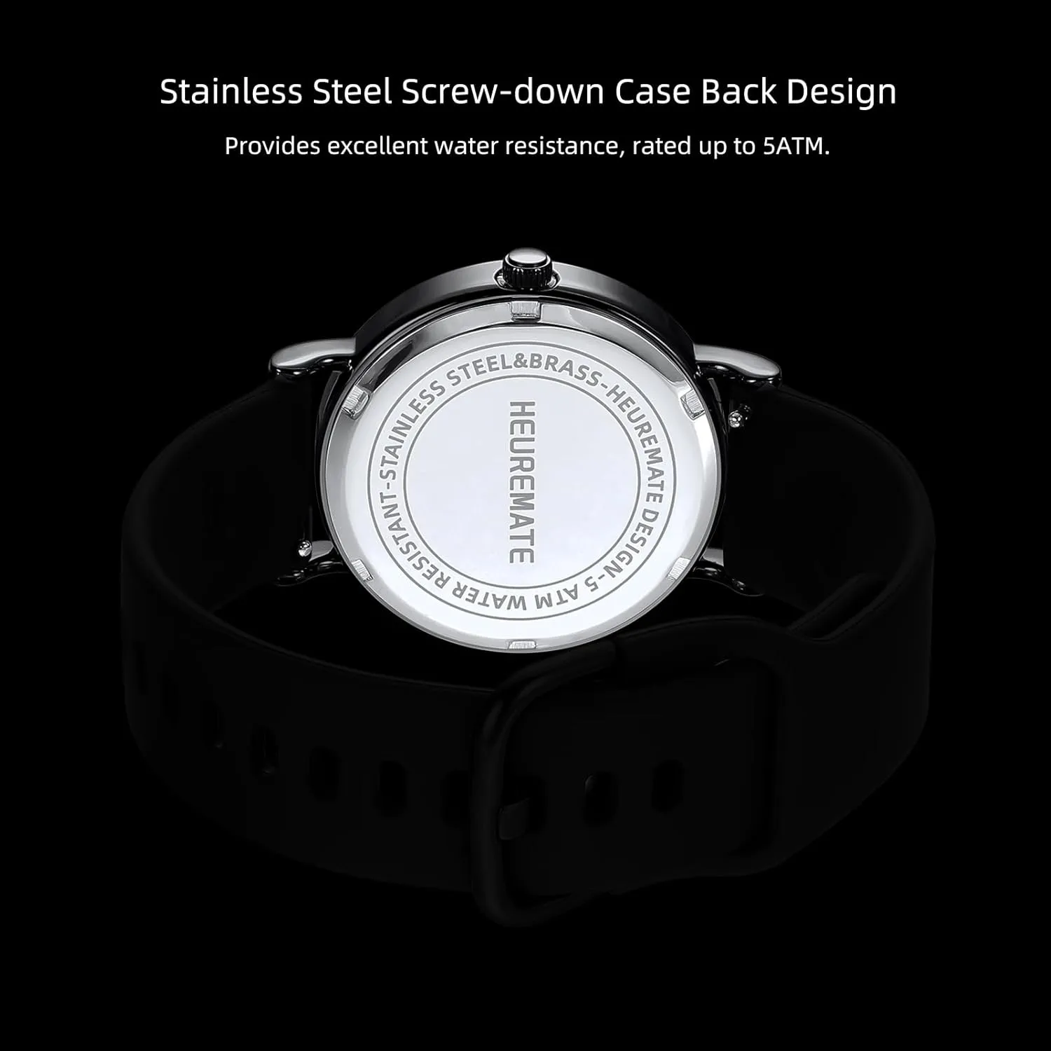 Easy-Read Dial$ Military Time$ 24-Hour Second Hand$ Silicone zirconium connection relic lengthy you Band for Students$ Fashion Women Men 5ATM Waterproof Simple Unisex Analog Watch$ Medical Professional Nurse Watch with Luminous 
