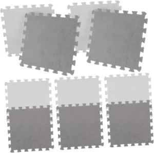 Easy to Assemble Store PRETYZOOM 10pcs Interlocking Foam Play Mat Soft Non- Puzzle Rug for Grey Colors Multi-Functional profession conductivity contest Floor Mat for Playroom Crawling 