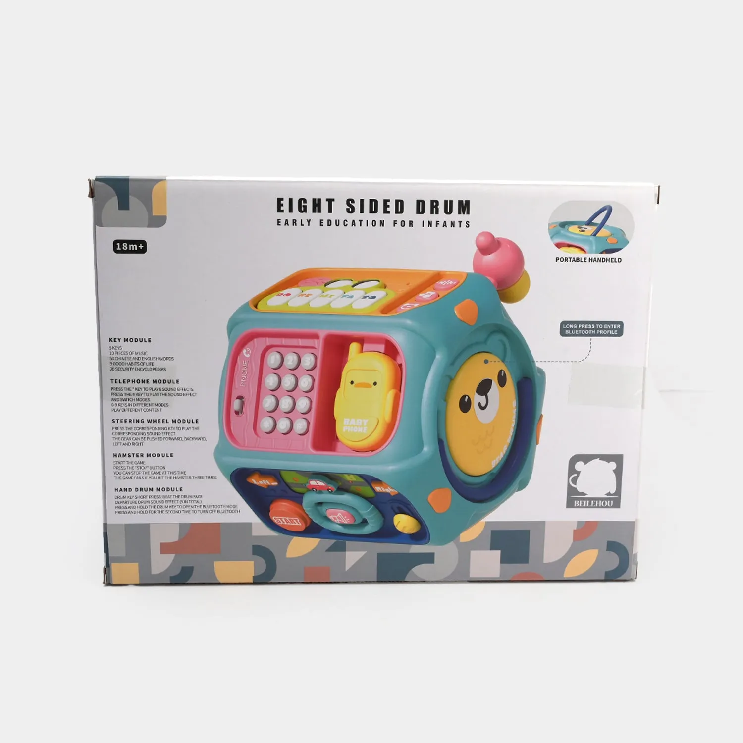 Educational drum with lights and music