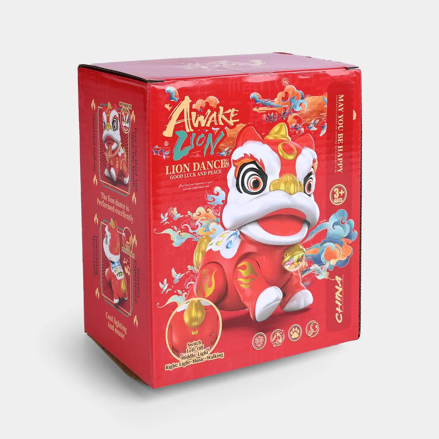 Electric Lion Dance With Musical Toy For Kids