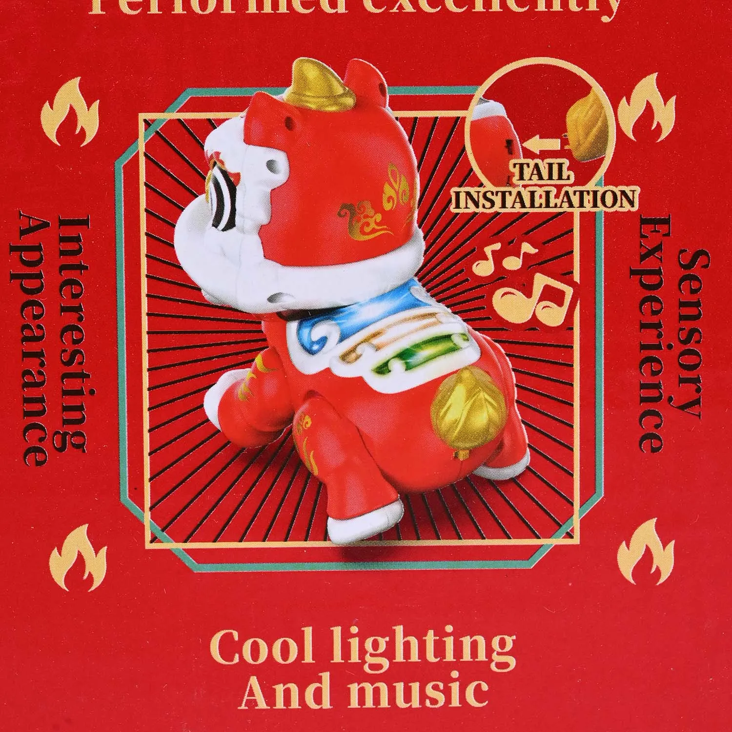 Electric Lion Dance With Musical Toy For Kids