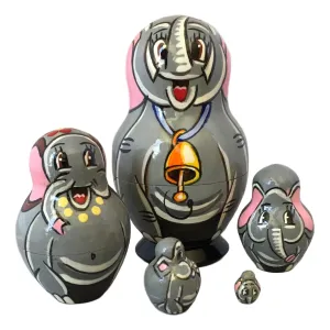 Elephant Stacking Dolls set of 5