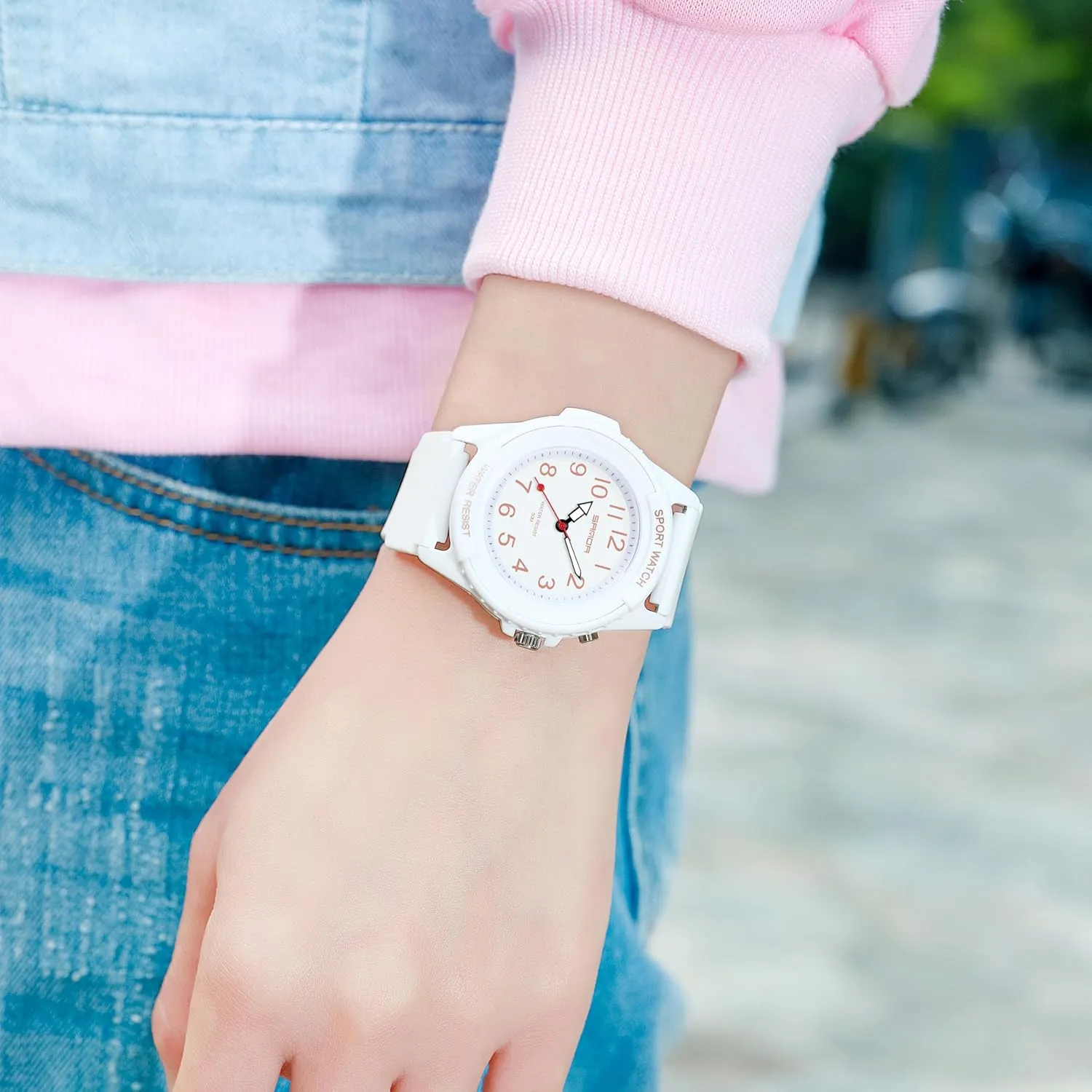 England stilt Watch Sport Watch Nurse Minimalist Simple Analog Watch for Medical Professionals,Women Men Easy to Read Second Hand Nursing Watch FANMIS Waterproof Nurse 