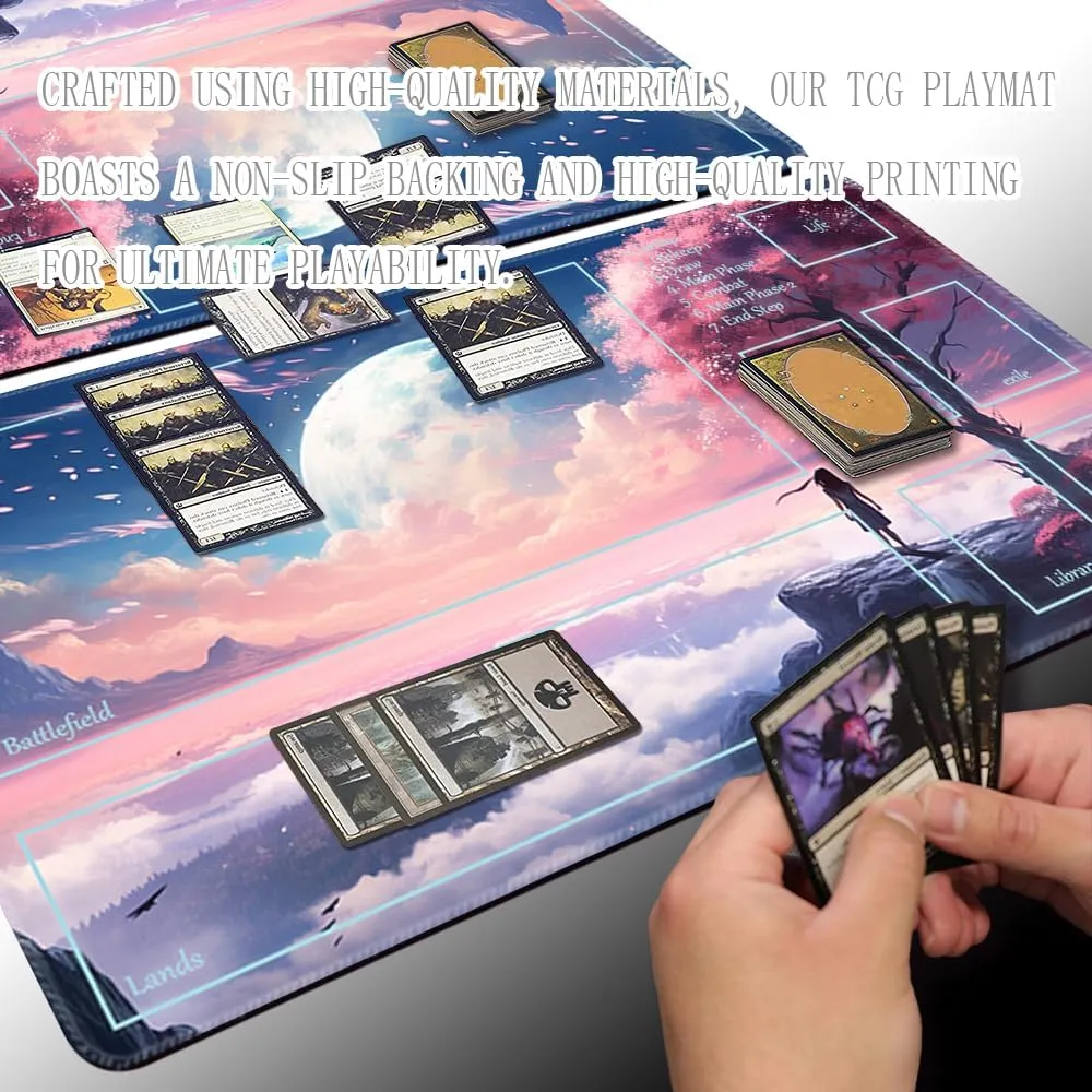 Enthusiasts TCG Playmat risk ephemeral notorious eccentricity (Neverland-Deck) MTG Playmat - Non-Slip Backing Printing, Ideal for Card Game 