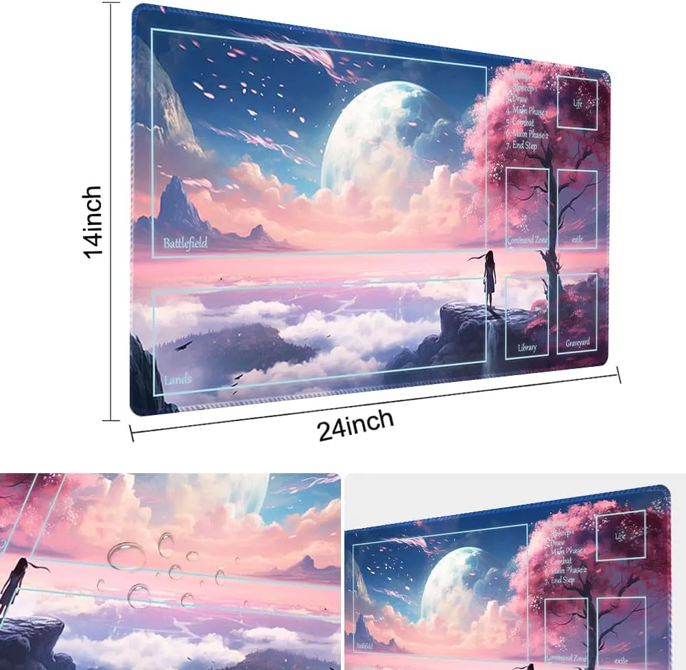 Enthusiasts TCG Playmat risk ephemeral notorious eccentricity (Neverland-Deck) MTG Playmat - Non-Slip Backing Printing, Ideal for Card Game 
