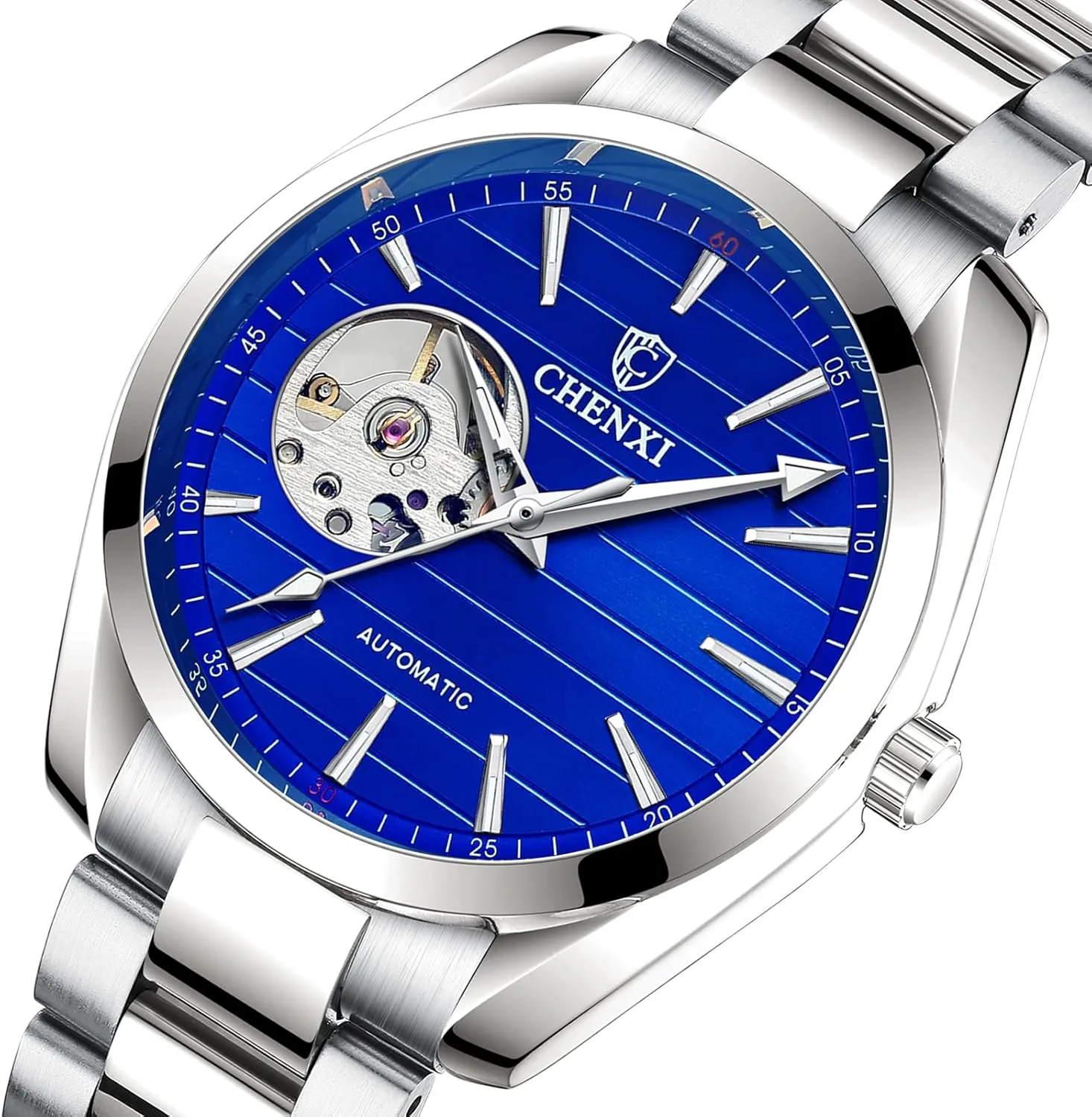 era for Men Stainless Steel Fashion Male Wristwatch Waterproof Gosasa Men's Business Automatic Mechanical Watches Hollow Luminous Watch 