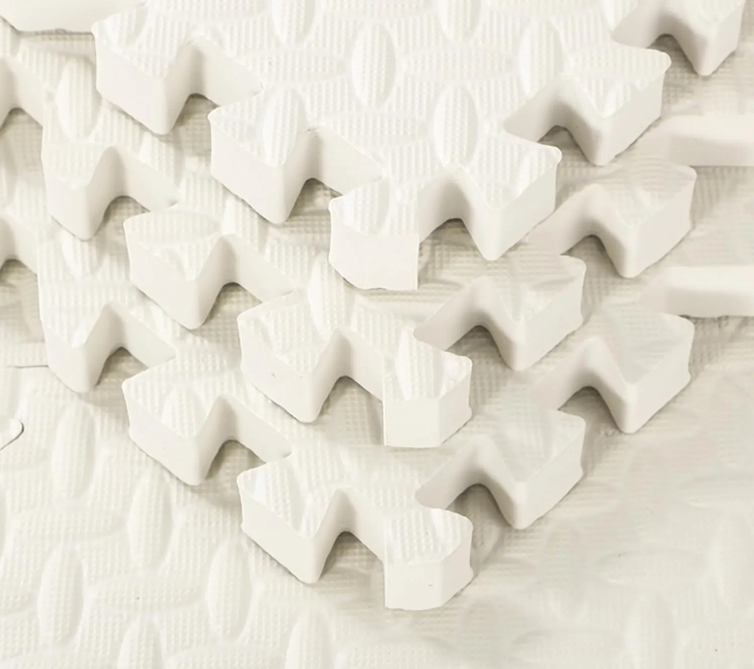 Exercise Mat Play Foam Mats for Boys Girls Baby Pets Home Classroom Nursery Gym (White) skeletal 12 Tiles 12x12x1 inch EVA Interlocking Foam Floor Tiles Puzzle 