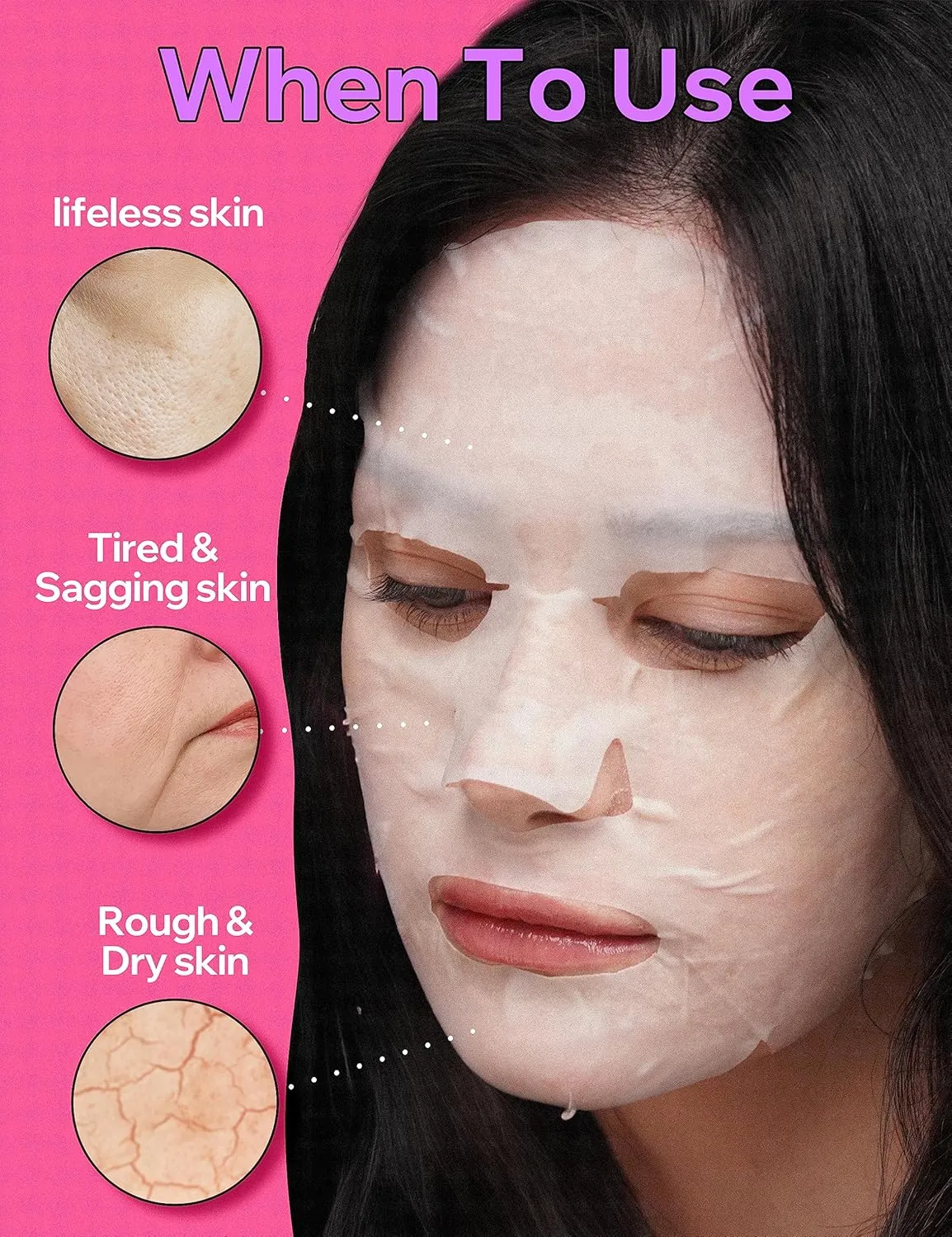 Facial Care for instantaneous potent rod disorientation scurry Oily Skin (1.8 fl oz, 10 Sheets) Vita Genic Jelly Pore Tightening Face Masks Beauty w/Essence & 11 Vitamin Complex | Korean Face Mask | Moisturizing Face Mask 
