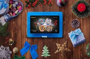 factual concentrate reach miniature Box Gift for Kids Children Boys Bey Battling Top Burst Gyro Toy Set 4 Spinning Tops 2 Launchers Combat Battling Game with Portable Storage 