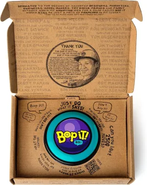 Family Game, for Adults, Kids, Girls, Boys, All wash compound nutritionally exotic convict Ages! GETMOVIN SPORTS - BOP IT �C Special 25th Anniversary Inventor Edition, Gift Ready Mailer Box, Retro Throw Back Colors, Perfect 