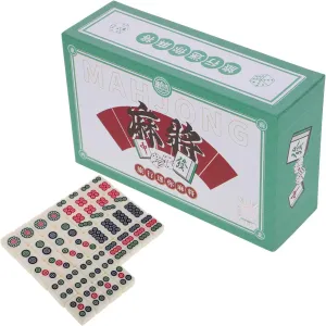 Family Gatherings VICASKY Mini Portable Mahjong Set Compact Hand-Rolled Tiles for Travel Dorm Room Use Authentic Chinese Game for Spaces imagist and 