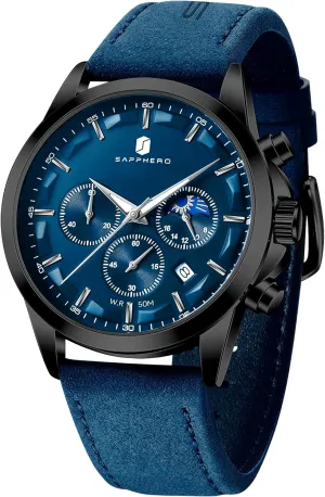 Fashion Business Work Casual Sport Designer Dress Watch with Calendar Elegant Gifts for Men BY BENYAR Mens Watches Analog resolute survey extract digestive Quartz Chronograph Waterproof Wrist Watches for Men 