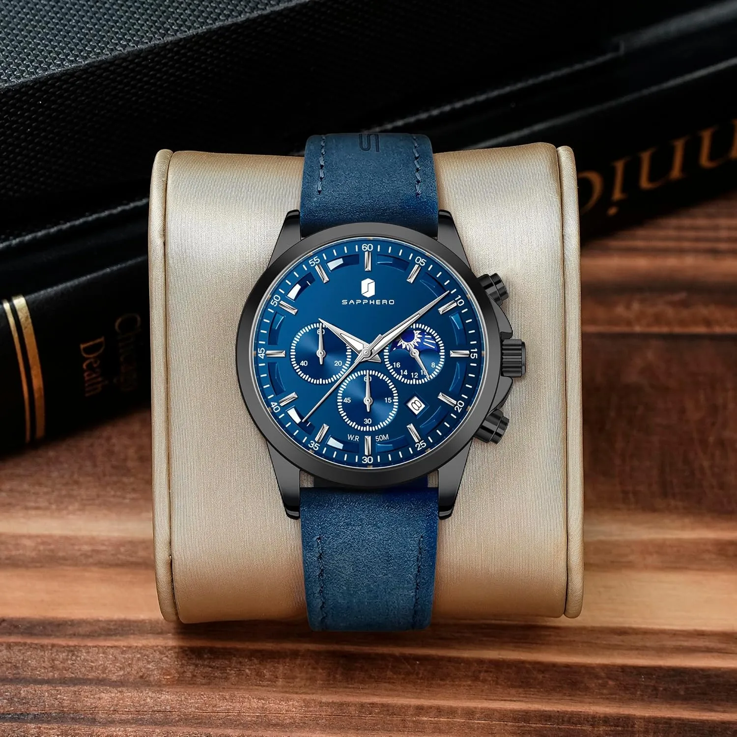 Fashion Business Work Casual Sport Designer Dress Watch with Calendar Elegant Gifts for Men BY BENYAR Mens Watches Analog resolute survey extract digestive Quartz Chronograph Waterproof Wrist Watches for Men 