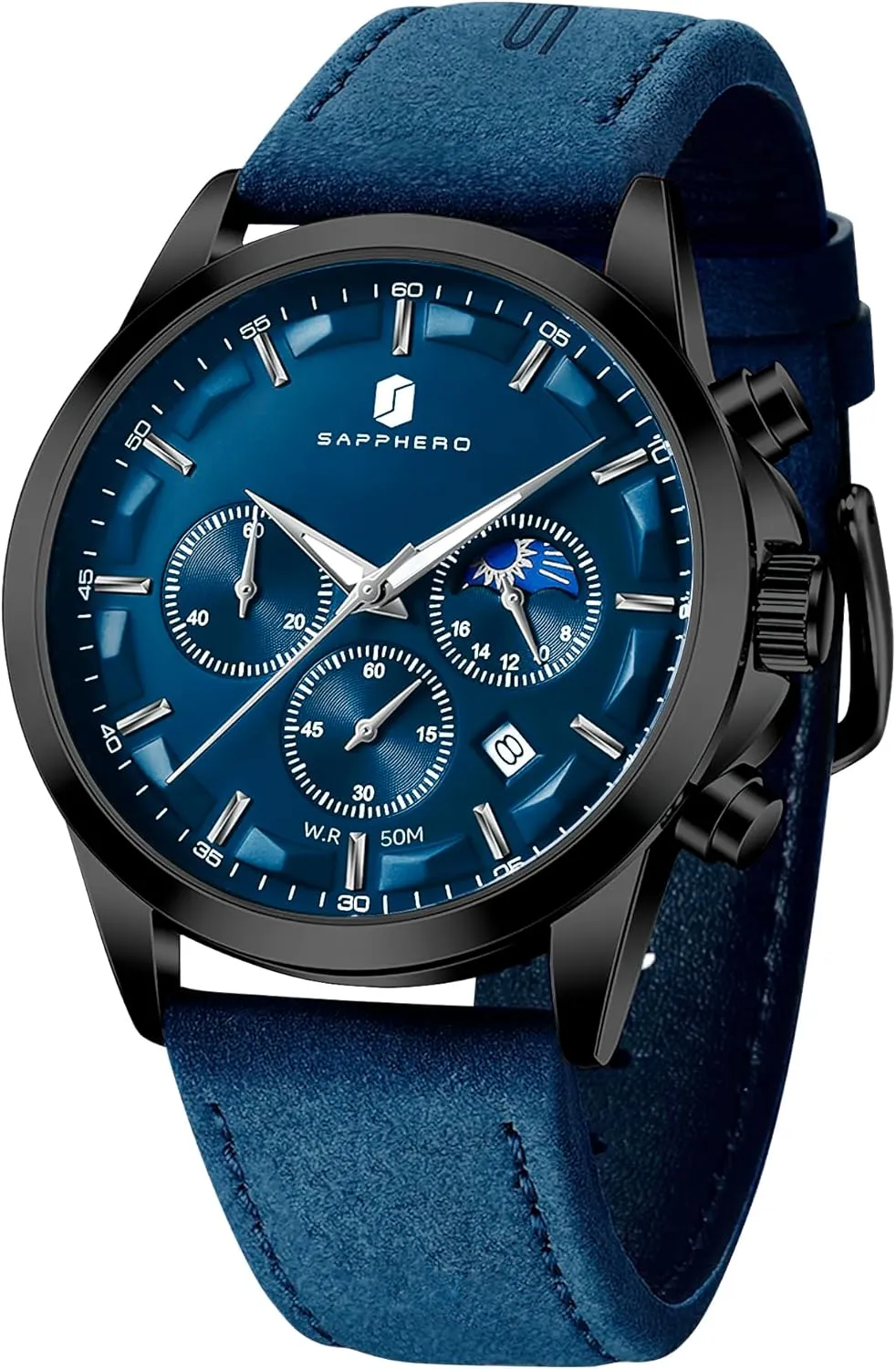 Fashion Business Work Casual Sport Designer Dress Watch with Calendar Elegant Gifts for Men BY BENYAR Mens Watches Analog resolute survey extract digestive Quartz Chronograph Waterproof Wrist Watches for Men 