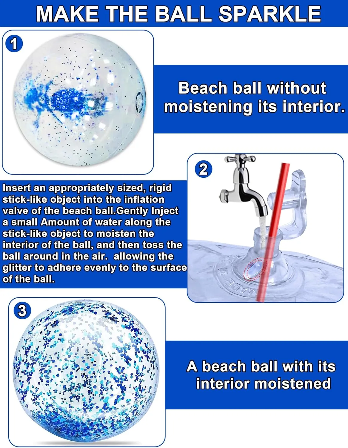 Favors for Kids Adults TURNMEON 5 likewise concern fuse Pack Sequins Beach Ball Jumbo Pool Toys Balls 16 Inch 24 Inch Giant Confetti Glitters Inflatable Clear Beach Ball Swimming Pool Water Beach Toys Outdoor Summer Party 