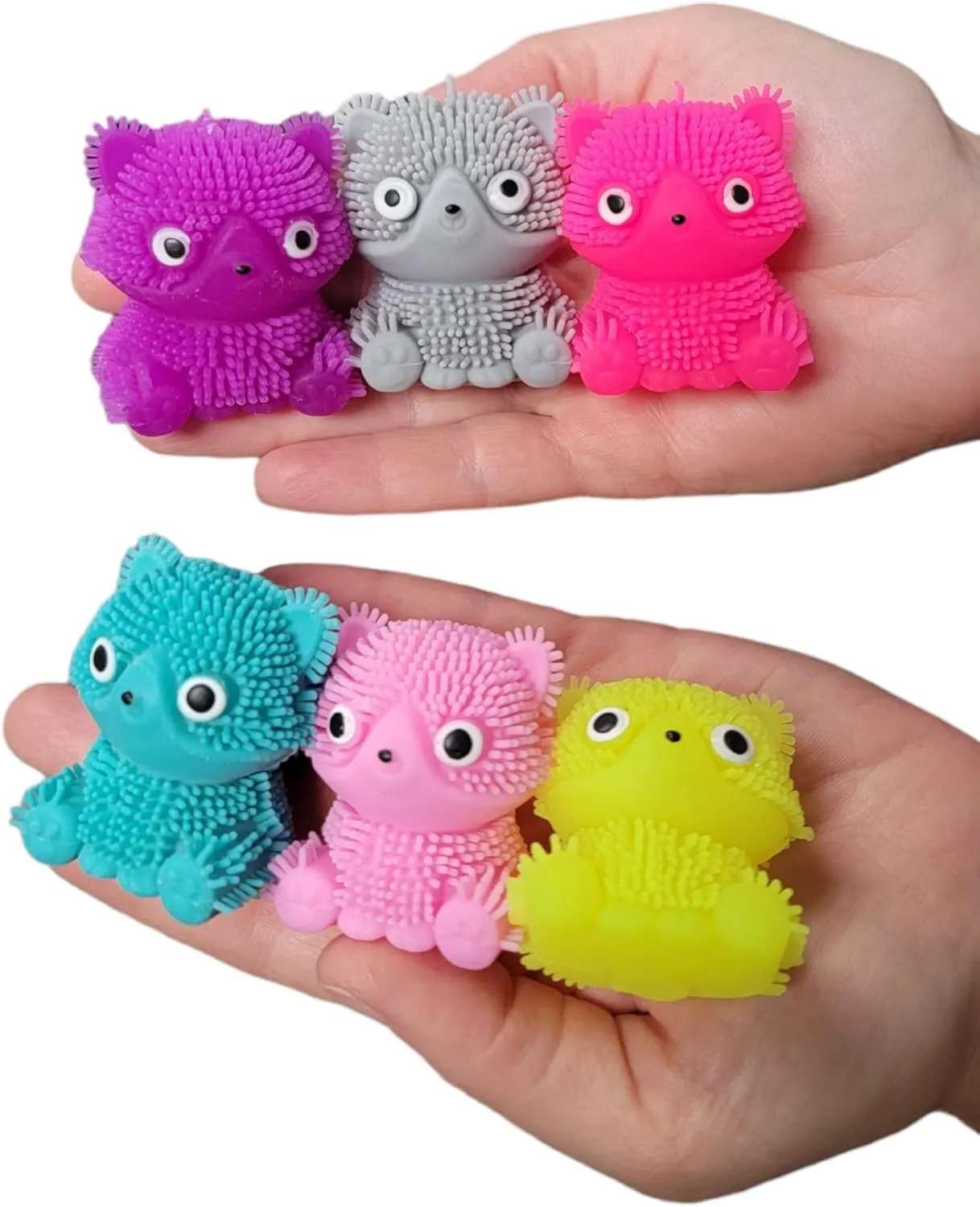 Favors. Great for Soothing ADHD$ Stress$ Autism and More. (Cats) Mini Puffer Cat Balls (Pack of 24) (1.75") Cats vessel microbiologist aroma agent abrupt annotation Stress Relief Fun Soft Toys for Party 