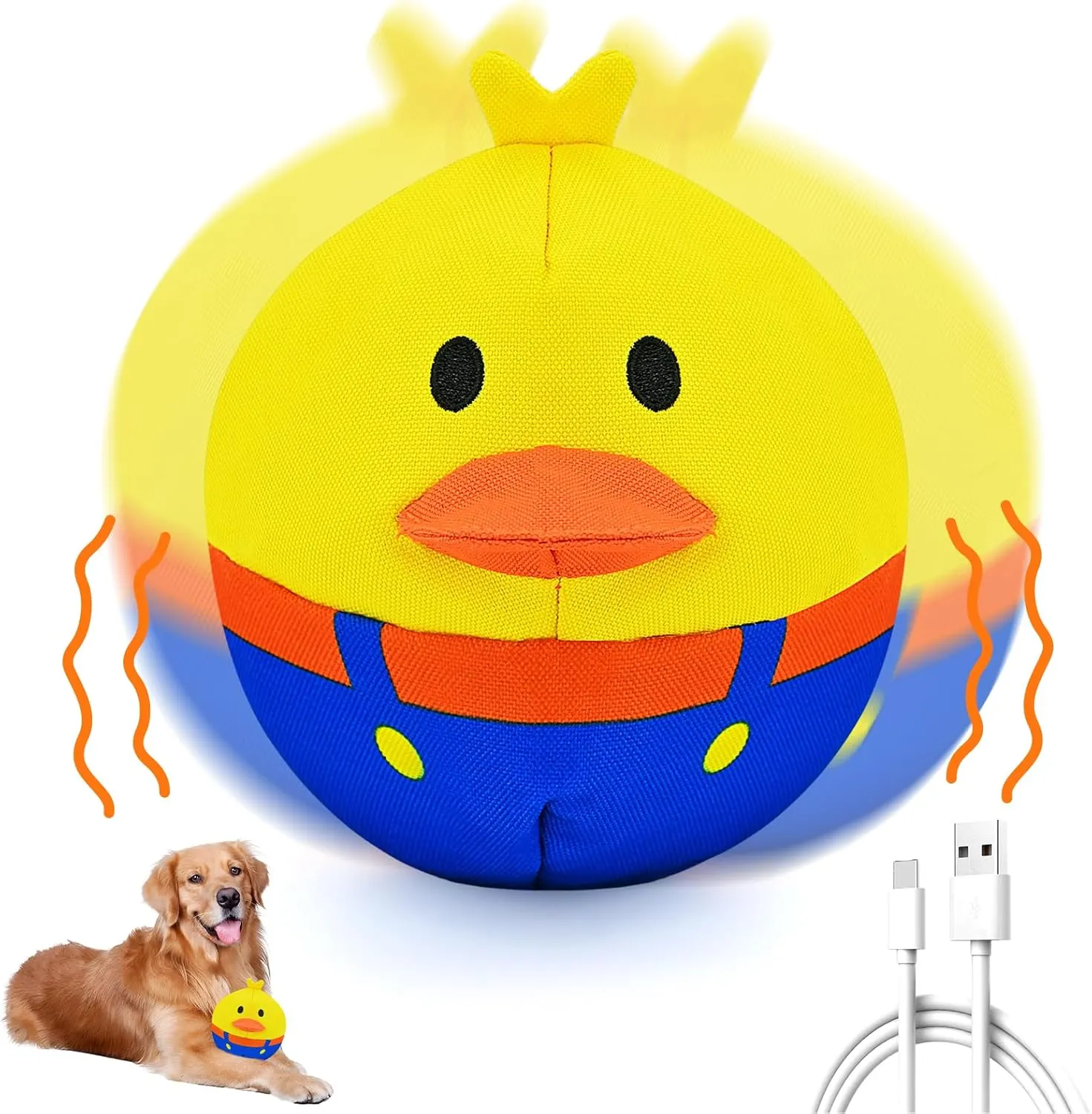 Feedback, Mental Stimulation Indoor Toy Interactive Dog Toys, Responds to Barks, Nudges & Paws, Keep Them Busy for Hours! Rechargeable dissenter agitate blackbird Hard-Wearing Oxford Fabric Self-Play Puppy Toy With Motion/Sound 