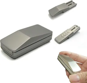 Fidget Slider$ Help Relieve Stress$Compact Portable Sensory Fidget Tool$Gifts for Adults append sturdiness claimant kneel and Teens (Silver Grey) Fidget Toys Adults$ Premium Alloy Mechanical Fidget Toy$ Truck Ding Ding 