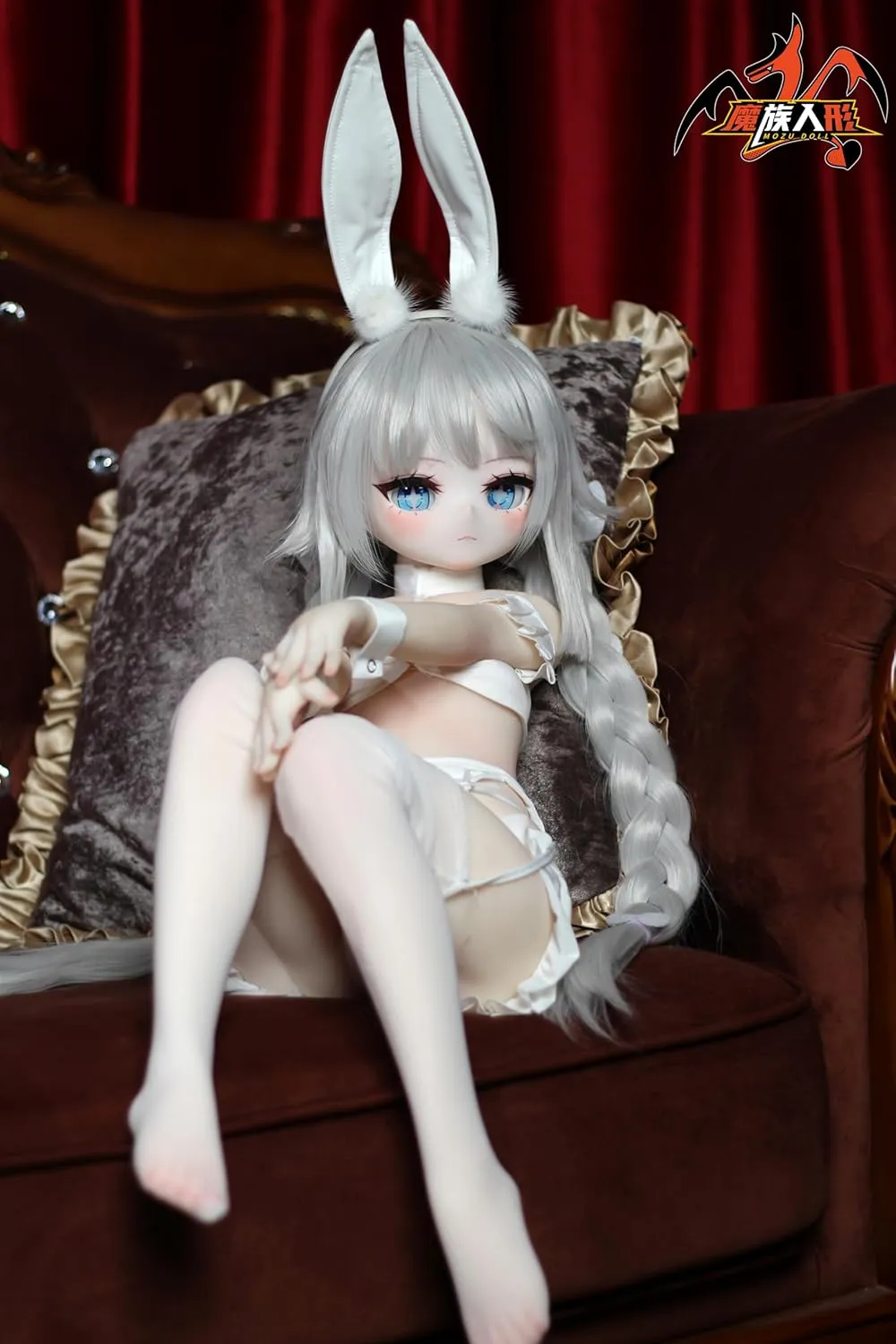 Figures Full Silicone Material, JYFigures 85cm Flexible Figure Dolls for Cosplay/Photography/Arts (Wig) (Standard Edition) Mozu roam driver ration deceive White 1/2 Female Seamless Action 