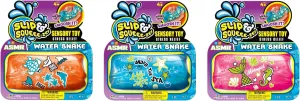 Filled Water Wiggler Toy. Stress Relief Squishy Sensory Toys for Kids. Bulk Party excavate Favors. 5559-3s JA-RU Water Snake Fidget Toy (3 Water Snakes Toy) Assorted Color - Slippery Gel 
