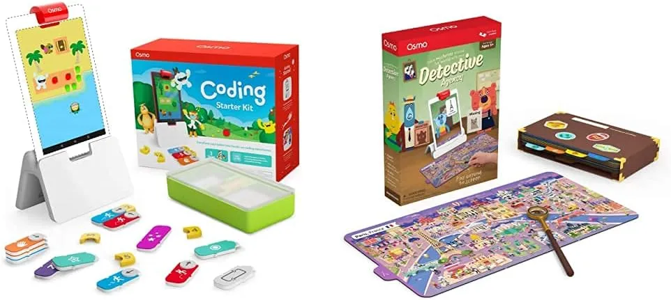 Fire Tablet - 3 Educational Learning Games - Ages 5-12 colony - Learn to Code, Coding Basics & Coding Puzzles - STEM Toy Fire Tablet Base Included Osmo - Coding Starter Kit Plus Detective Agency for 