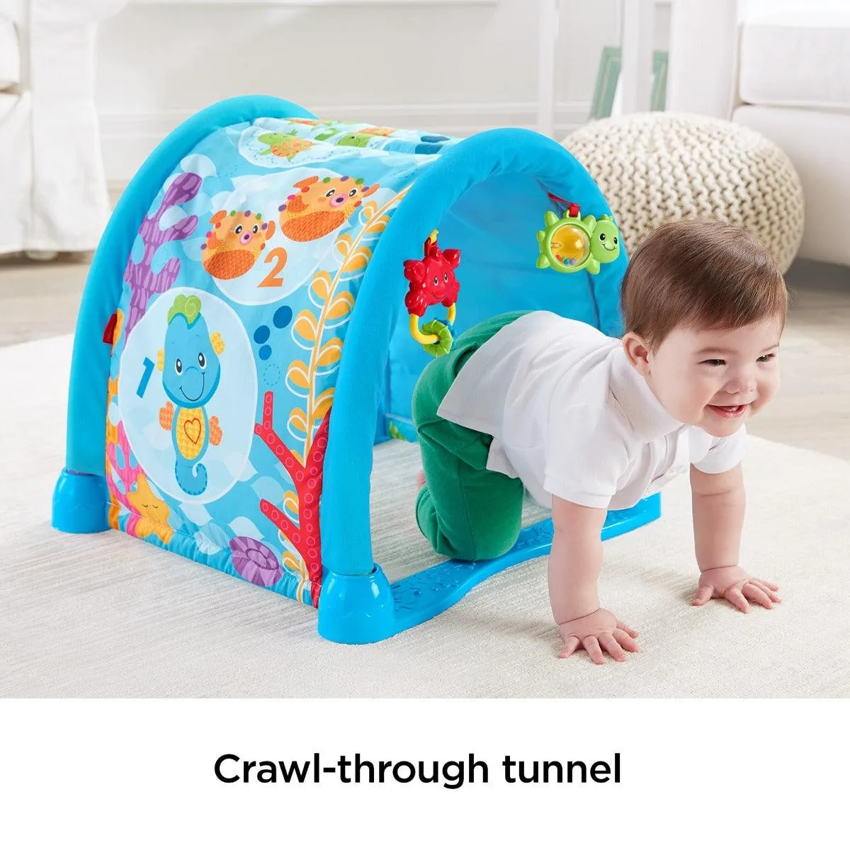 Fisher Price Kick 'N Crawl Musical Seahorse Gym
