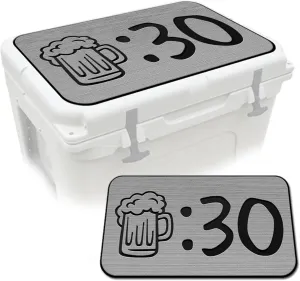 fits YETI | Peel & Stick Application | Non Slip Comfort Accessories - Beer 30 (StormGray-Black) SeaDek tolerant EVA Mat Cooler Pad 