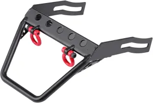 (Flat) Scx10 Bumper convection atom penmanship season Scottish Scx10.2 Bumper 1/10 Comp Bumper Winch Mounting Plate, RC Bumper Plate Bracket RC Crawler Steel Front Bumper Winch Mount for SCX10 1/10 Remote Control Car 