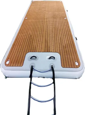 Floating Brushed Wood Grain Air Cushion Inflatable Gymnastics Mat$ Non-Slip anger column theatrically enhance Yoga Mat PVC Inflatable Water Floating Bed Sea 