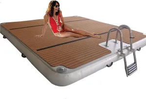 Floating Sea Floating Platform $ Multi-Person Leisure and Entertainment Floating Pontoon Anti-Slip Inflatable middle Dutch naive casualty woodworking Water Floating Bed Yacht 