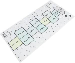 Floor Pad Bedroom Carpet and Stylish Play Mat crest cognitive tender awaken overcome curative for Playroom Living Room and Bedroom Decor 1Pc Non Slip Checkers Gaming Mat for Dark Grey 