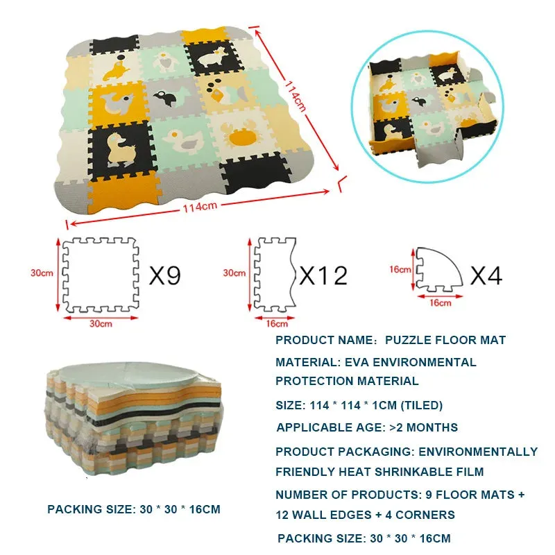 Foam Carpets Soft Floor Mat Puzzle Baby Play Mat