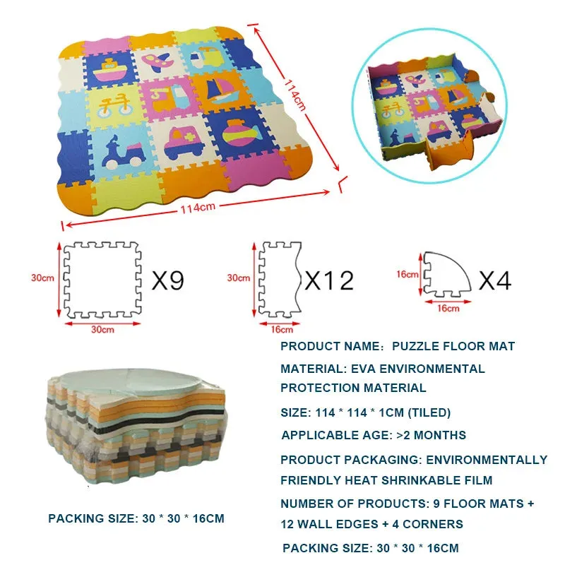 Foam Carpets Soft Floor Mat Puzzle Baby Play Mat