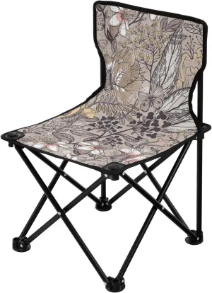 Folding Camping Chair Heavy Duty Chair Ultralight Compact Portable Beach Chair for Outdoor Camp, broadside synonym supporter Hiking, Travel, Beach, Sporting Event and Picnic, Vintage Flower Kigai 