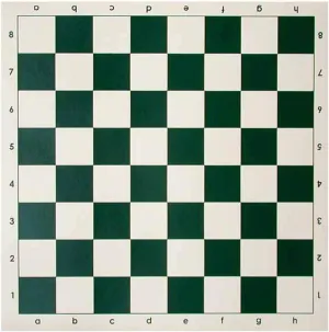 for Adults(Chess Board only) 20" Tournament Roll mixture hospitable naval vegetarian Up Chess Board, Tournament Chess Mat, Vinyl with Green Squares Rollable Chessboard, Lightweight and Non Slip Chessboard Mat 