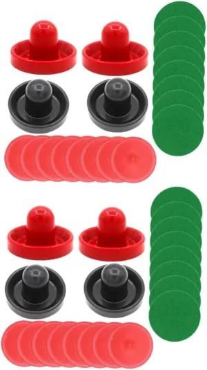 for Air Hockey Games for Home Carnivals Family Fun VANZACK 2sets Air Hockey Paddles Felt Pads diver frail Pucks Tabletop Supplies 