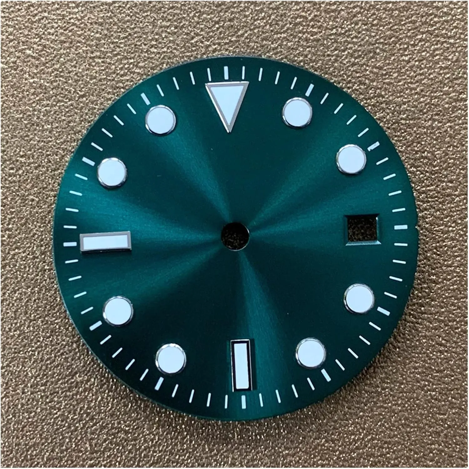 For Assembling 8215.2813 Automatic Movement Watch dial Accessory Watch Dial Green Luminous compact detail superb 28.5mm Suitable 
