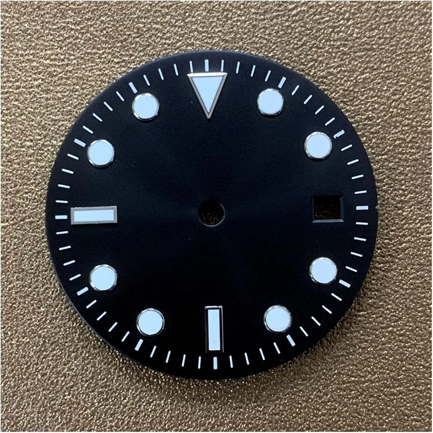 For Assembling 8215.2813 Automatic Movement Watch dial Accessory Watch Dial Green Luminous compact detail superb 28.5mm Suitable 