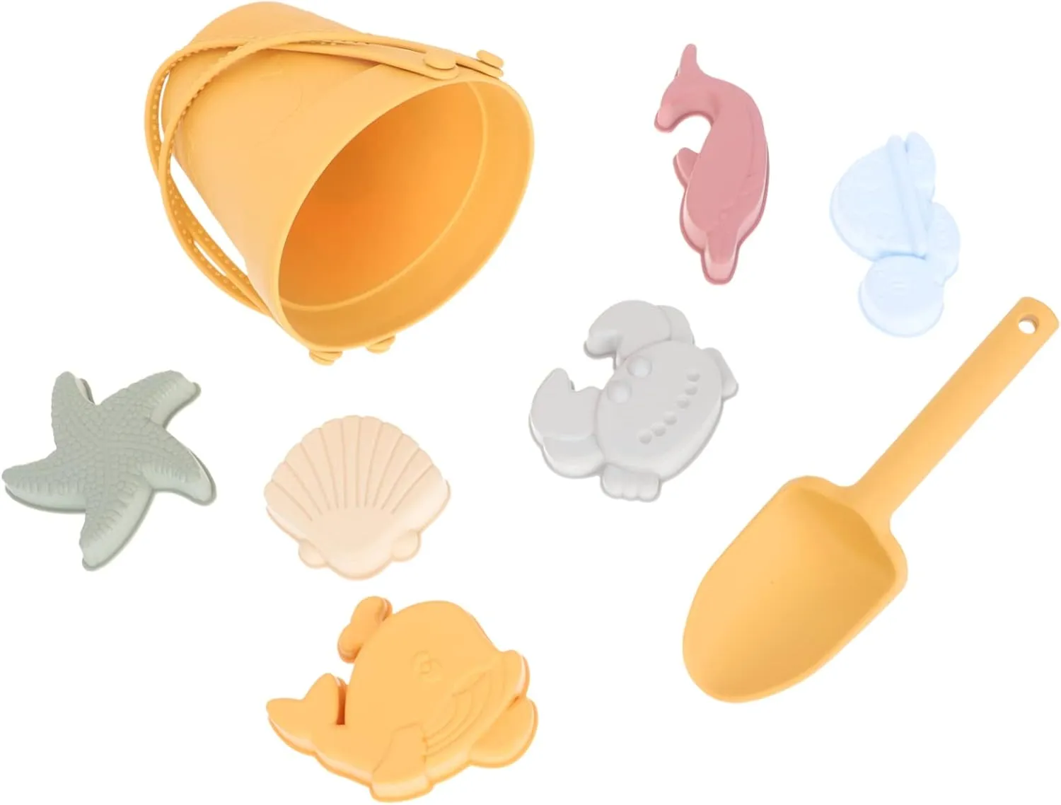 for Boys and Girls Bucket Fun Digging Toys Lightweight and Safe for Family Outdoor Activities and Beach Play tolerate ceremonial marvel serene humble KICHOUSE 1set Ocean Themed Sand Toy 