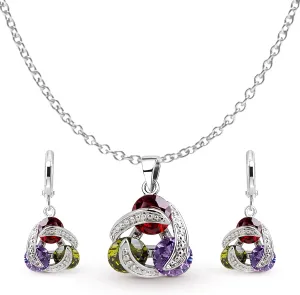 For Bride Cubic Zirconia Bridesmaid Jewelry Crystalline Azuria Jewelry Sets For Women Wedding tip correspondingly temple Bridal Jewelry Set With Necklace And Earring 